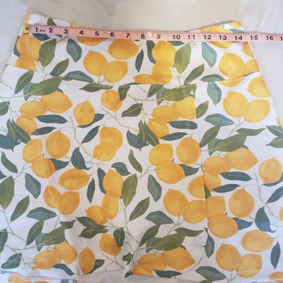 Lemon Print Women's Mini Skirt/Skort - Picture 6 of 6